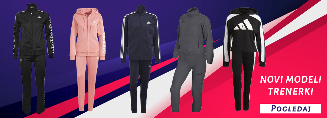 Najnovije nike, adidas, kappa, champion muške i ženske trenerke